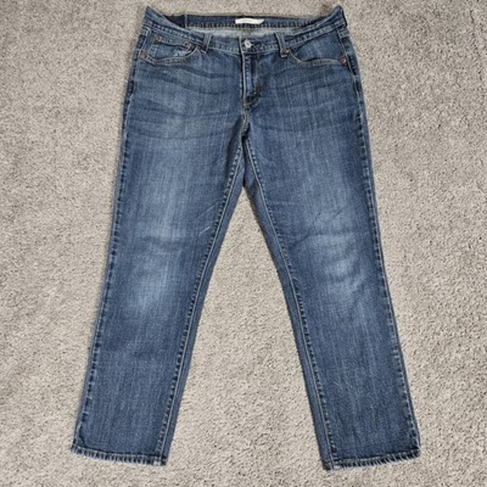 Levis Boyfriend Jeans Women's 31 Blue Denim Boho Casual Minimalist Straight